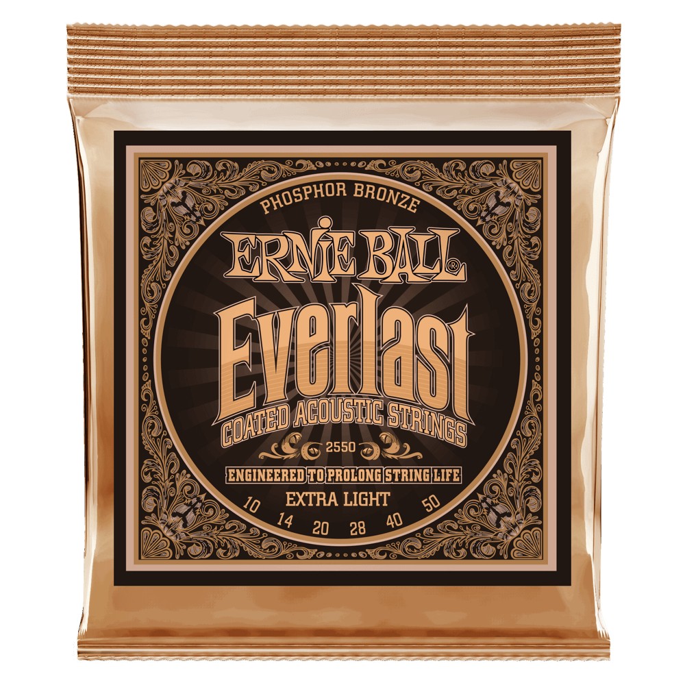 Ernie Ball Everlast Coatet Phosphor Bronze 010 - 050 fr Westerngitarre