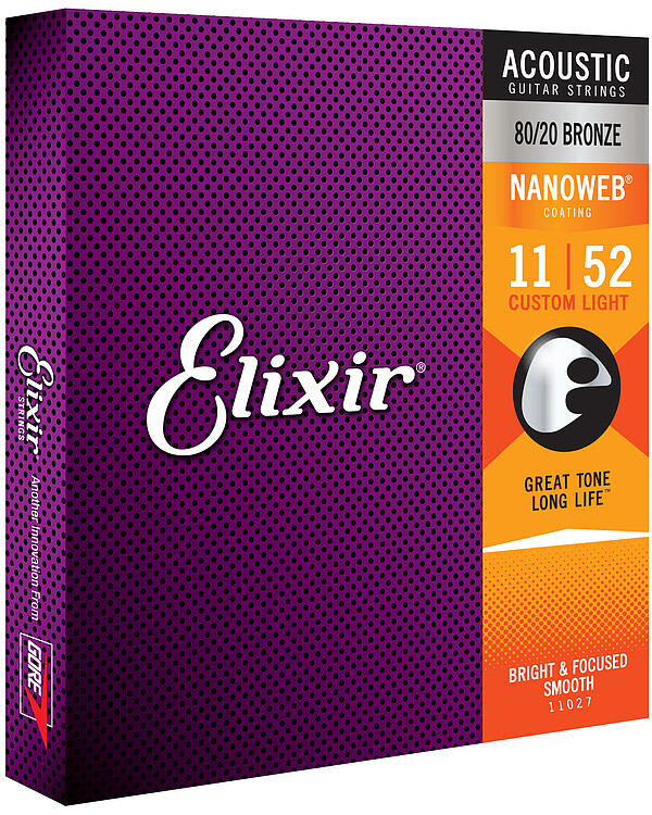 Elixir Bronze Nanoweb Custom Light 011-052 Bild 1