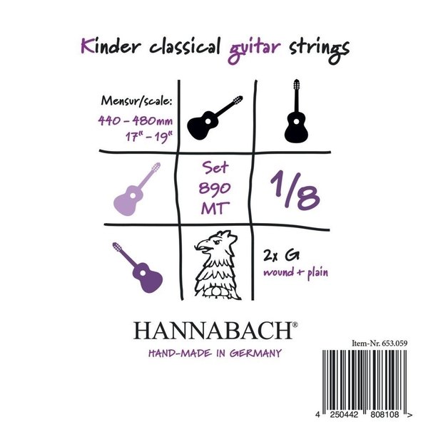 Hannabach 890 MT 1/8 Gitarre Nylonsaiten Bild 1