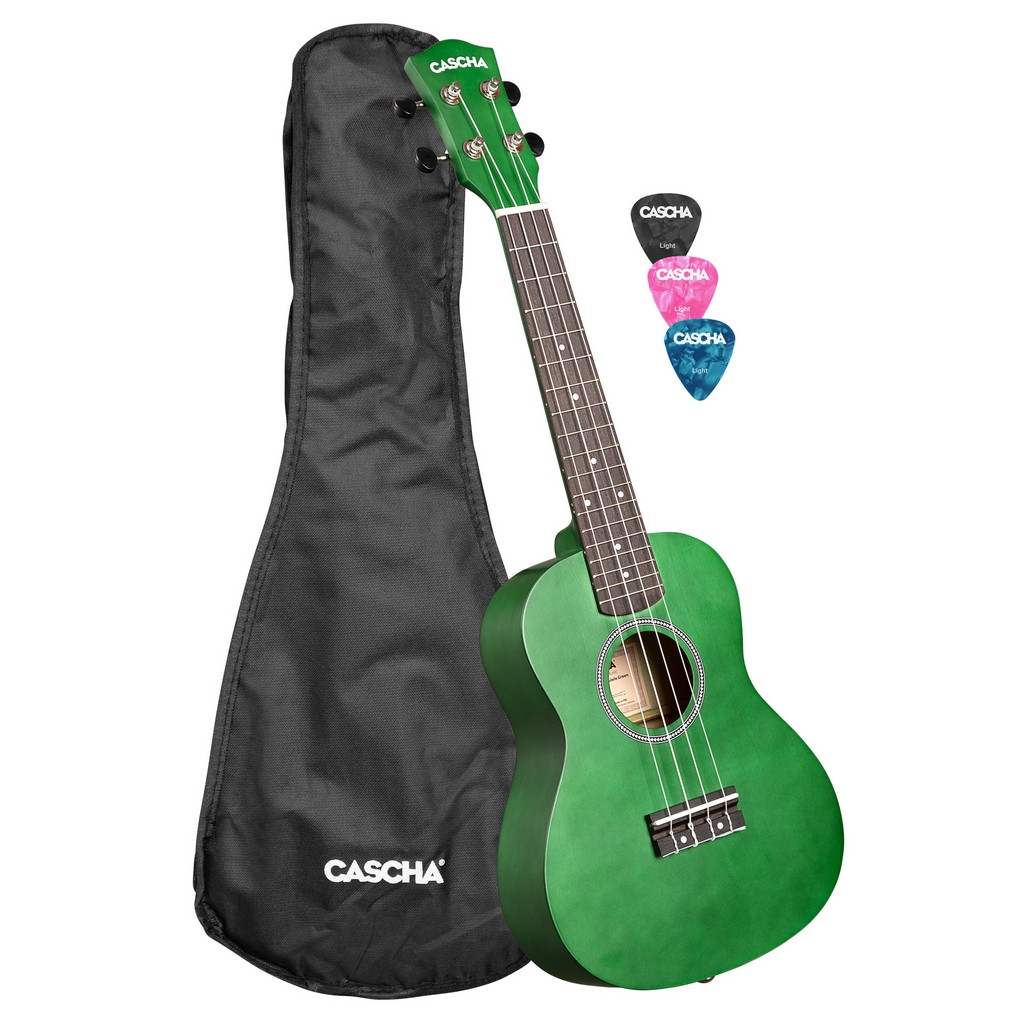 CASCHA Concert Ukulele Linden Green Bild 1