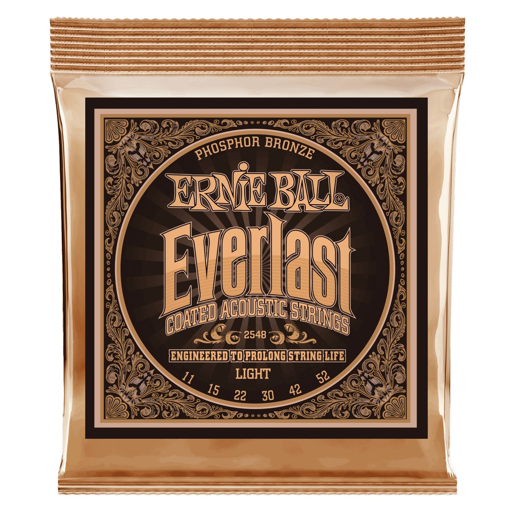 Ernie Ball Everlast Coatet Phosphor Bronze 011 - 052 fr Westerngitarre Bild 1