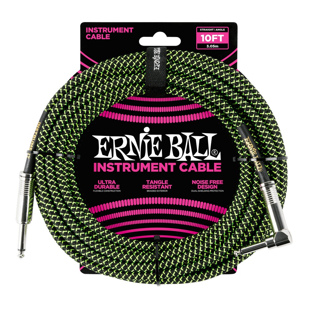 Ernie Ball Instrumentenkabel Schwarz/Grn Bild 1