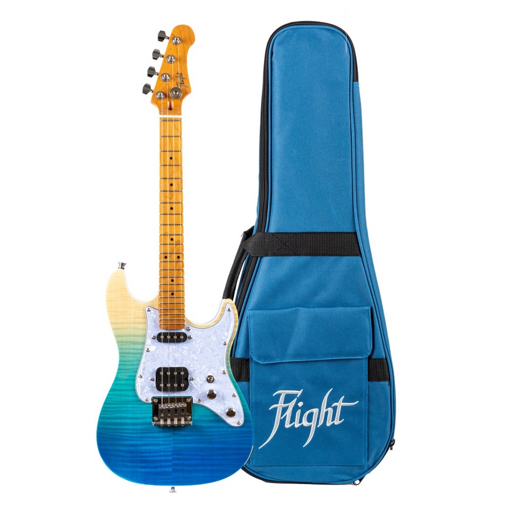 Flight Tenor E-Ukulele Pathfinder TBL Transparent Blue Bild 1