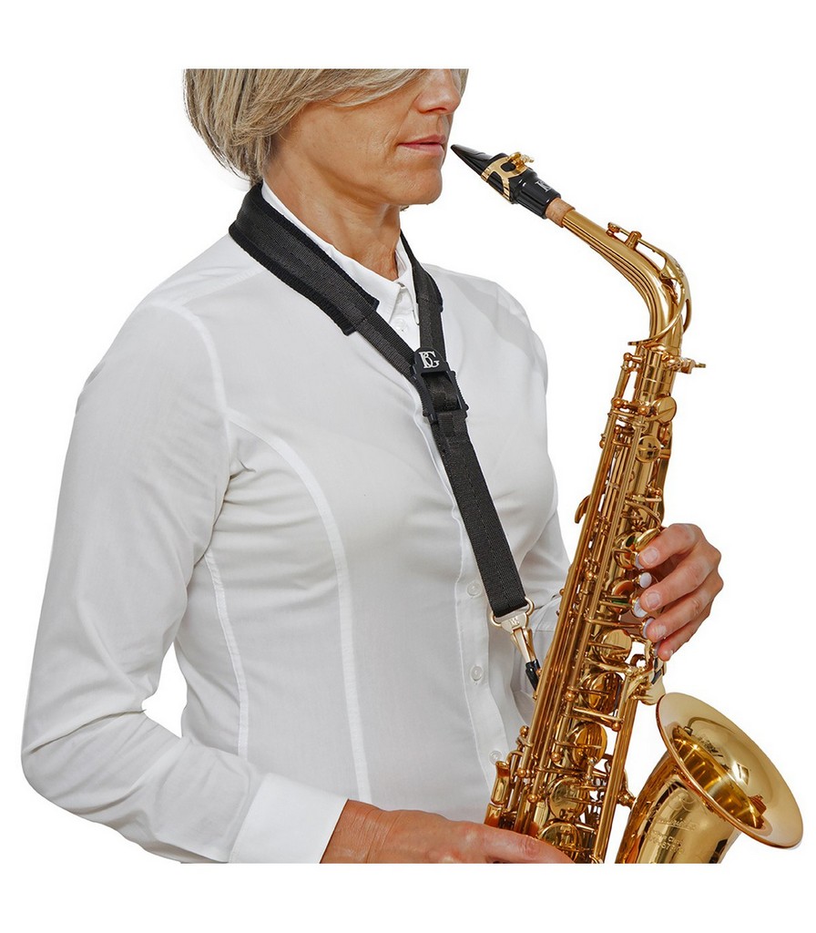 BG Tragegurt Confort Saxophon Schnapphaken Metall Bild 1