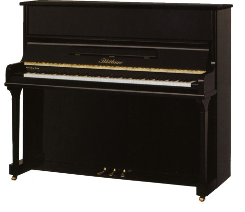 Blüthner Klavier Modell A Schwarz Hochglanz Bild 1