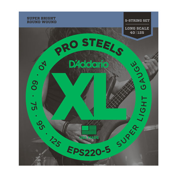 D'Addario Pro Steels EPS220-5 5-saitig Bild 1