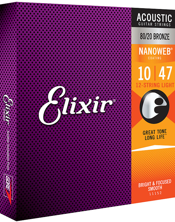 Elixir Bronze Nano 010/047 12-String Bild 1