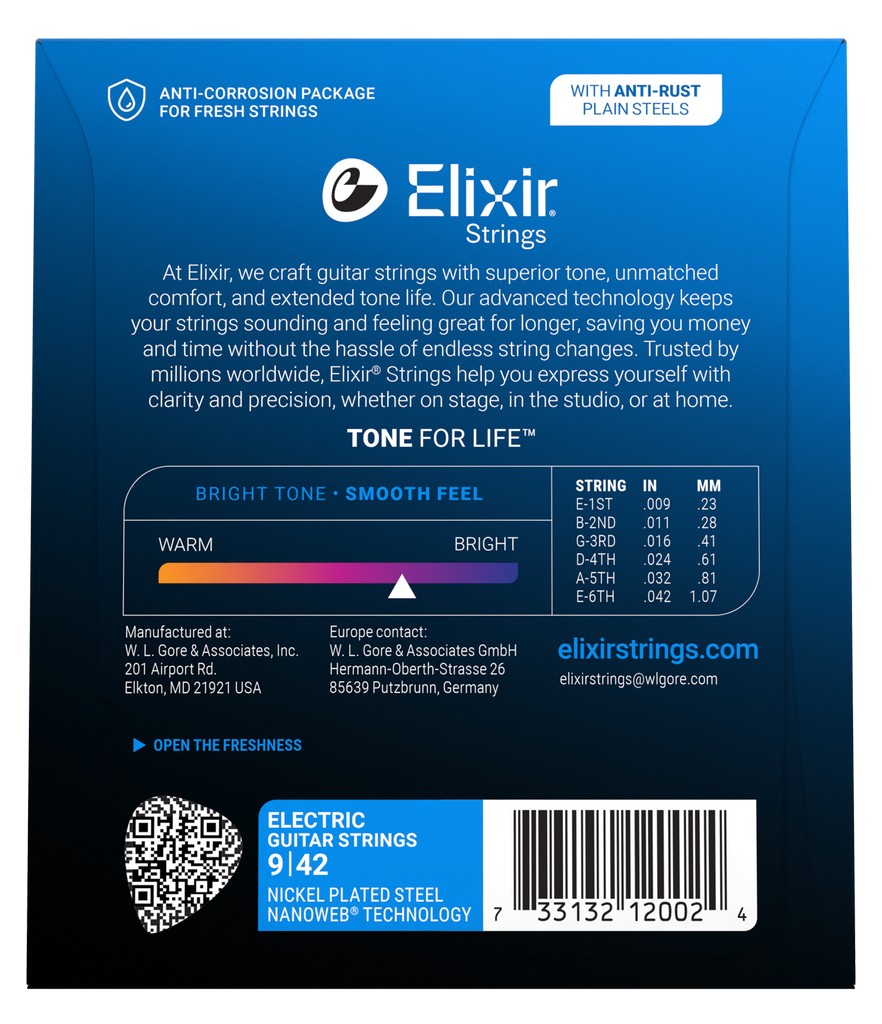 Elixir Nanoweb Anti Rust Super Light 009 - 042
