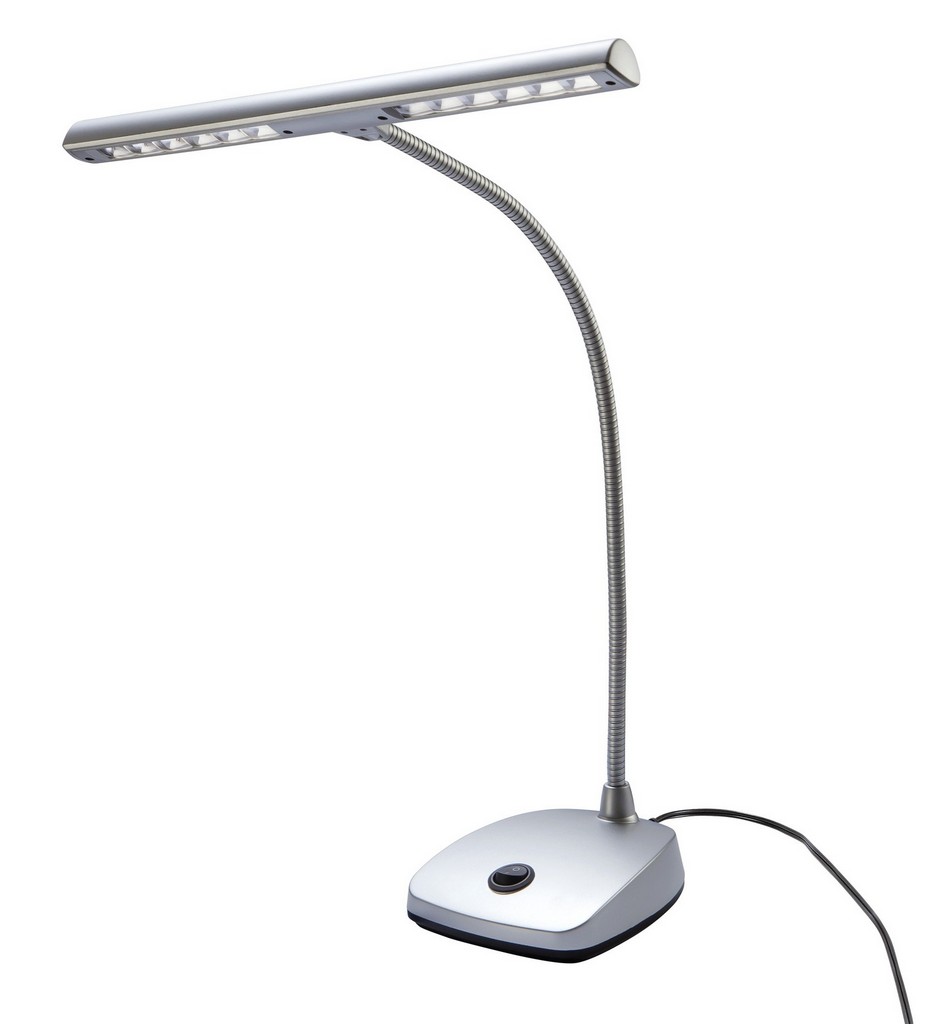 K&M Pianoleuchte LED silber