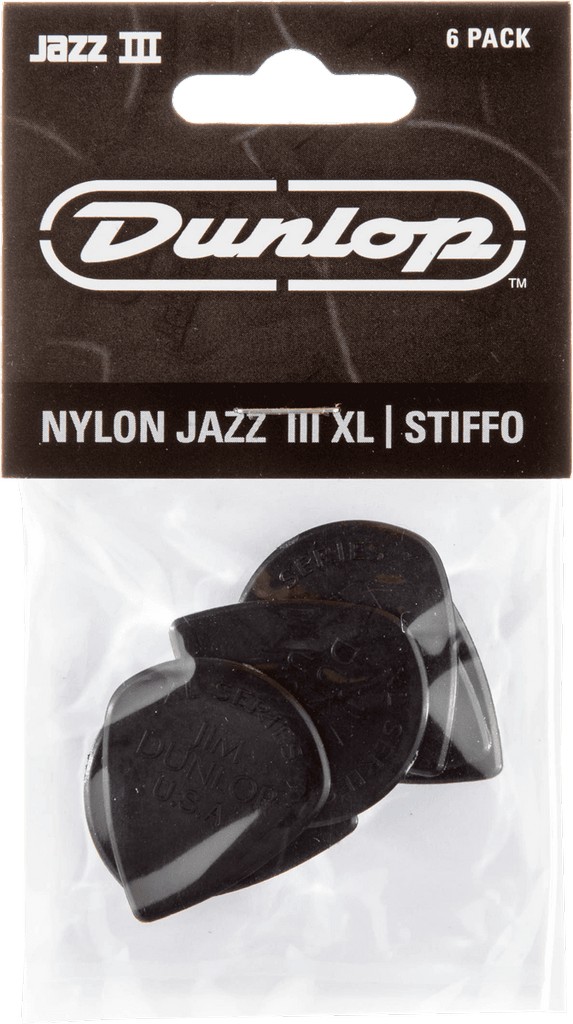Dunlop Nylon Nylon Jazz I, II & III - Jazz III XL Stiffo 1,38mm