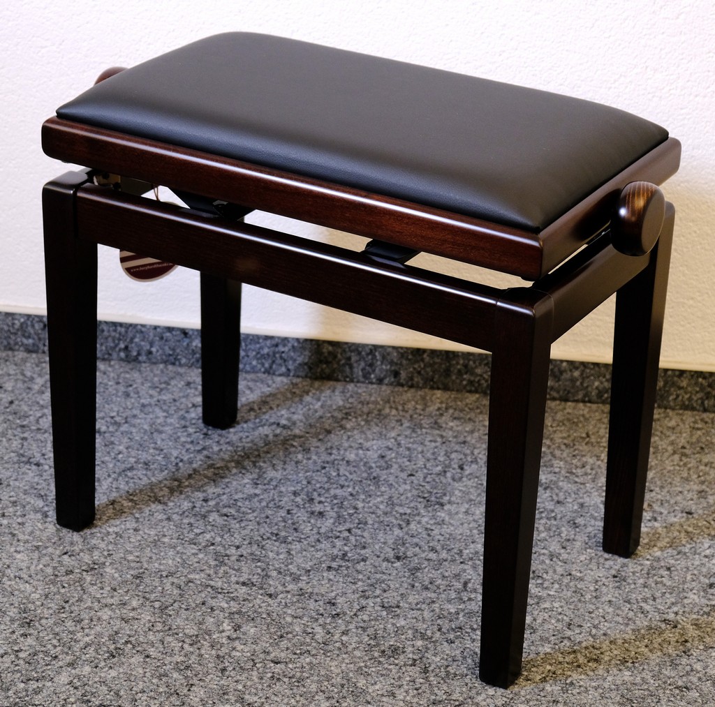 Burghardt Klavierbank Europa Rosenholz Matt Polster V20 Kunstleder