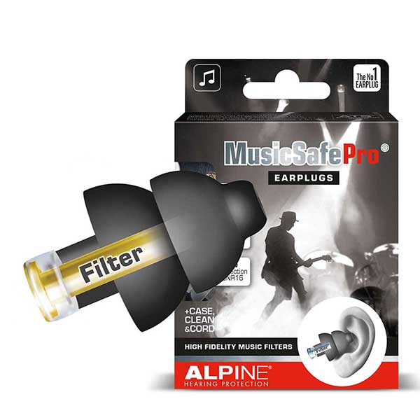 Alpine Musiker Gehrschutz MusicSafe Pro Black