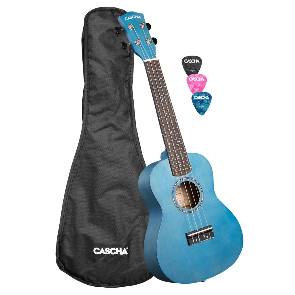 CASCHA Concert Ukulele Linden Blau