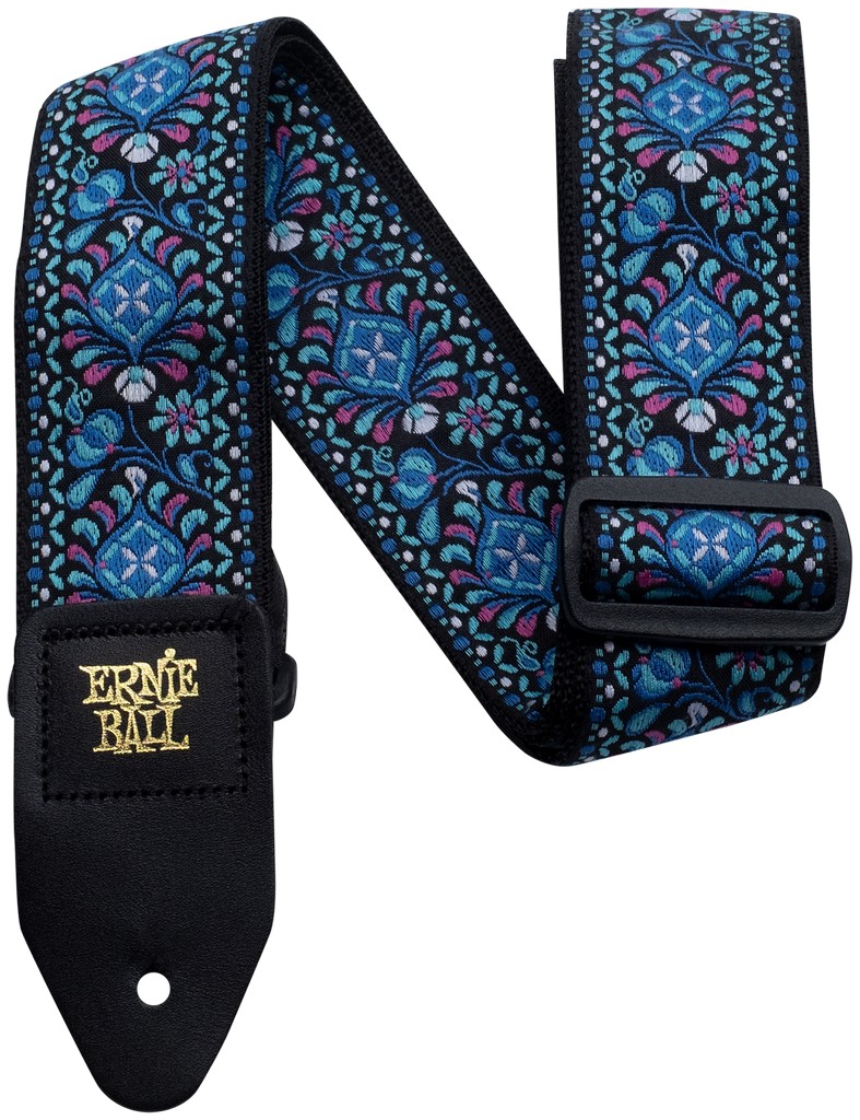 Ernie Ball Gitarrengurt Jacquard Indigo Orchid