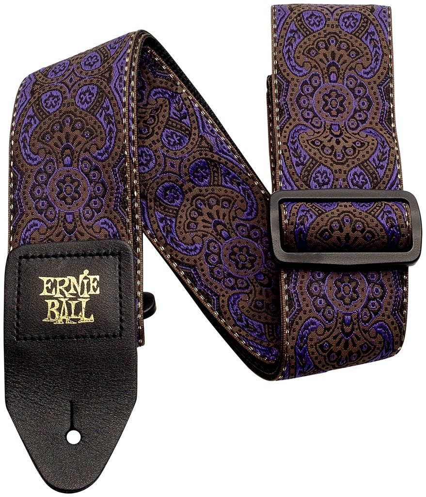 Ernie Ball Gitarrengurt Jacquard Purple Paisley