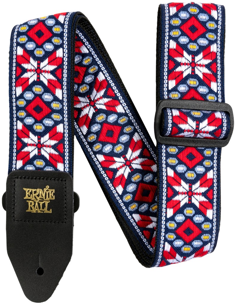 Ernie Ball Gitarrengurt, Jacquard, Taos Fire Red