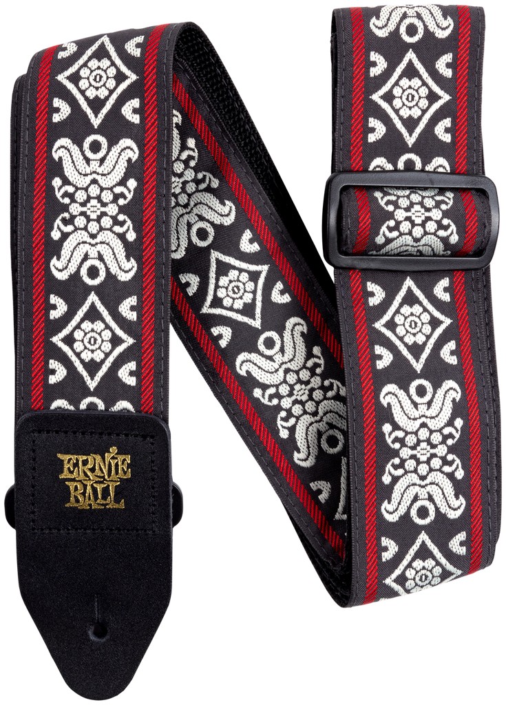 Ernie Ball Gitarrengurt, Jacquard, Blackjack Red