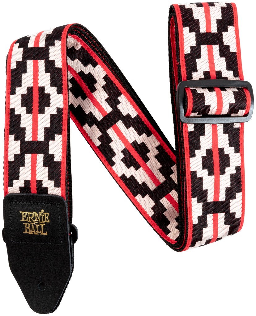 Ernie Ball Gitarrengurt, Jacquard, Ristra Red
