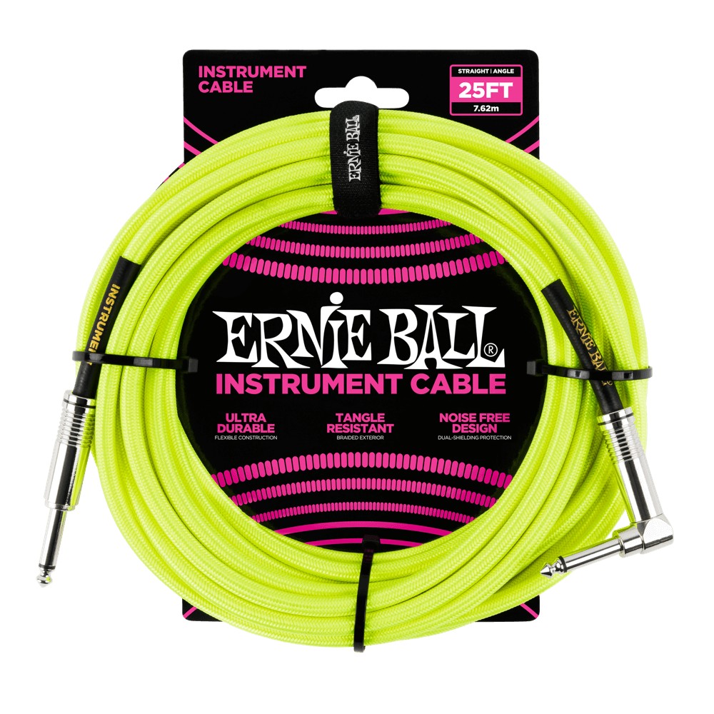 Ernie Ball Instrumentenkabel Neongelb