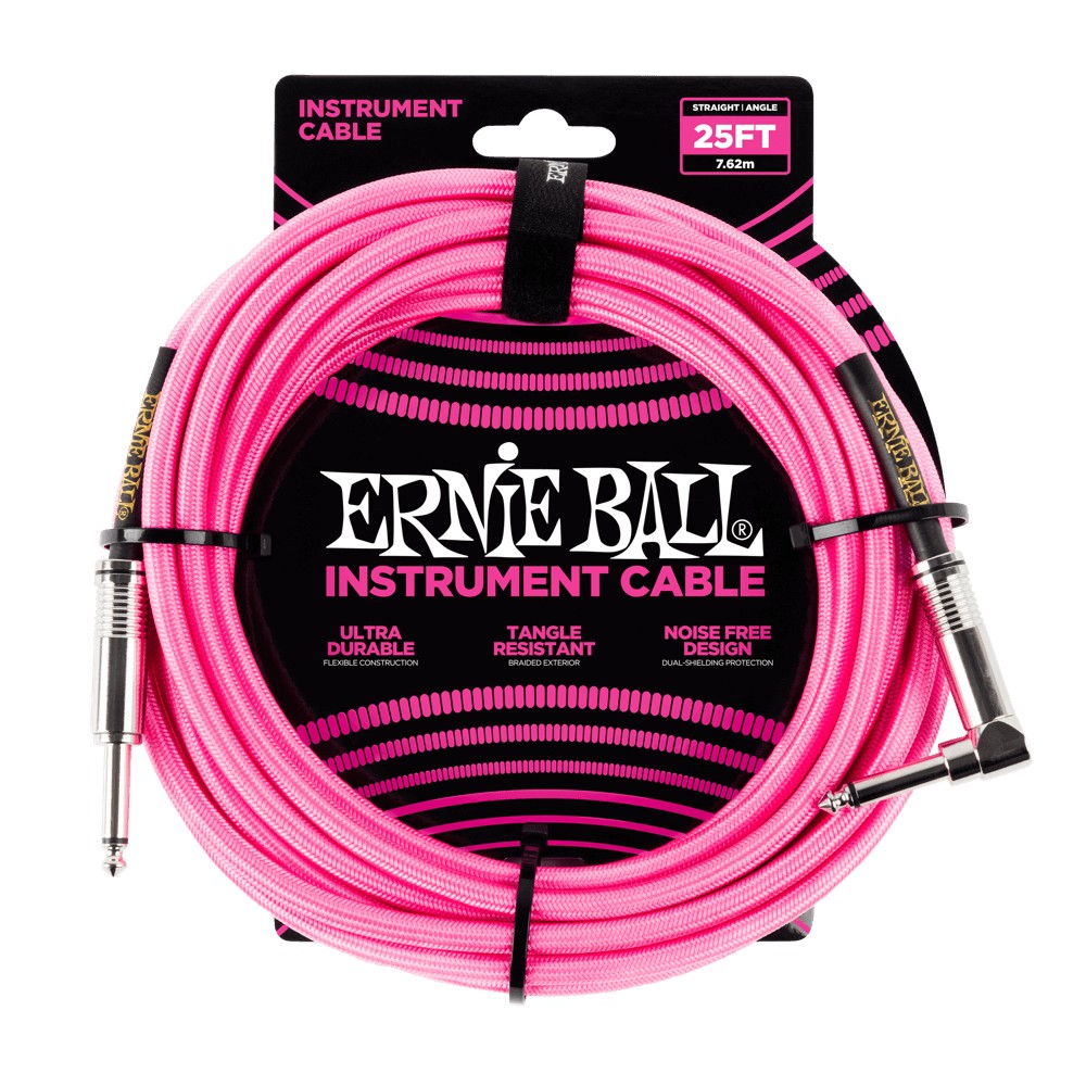 Ernie Ball Instrumentenkabel Neonpink