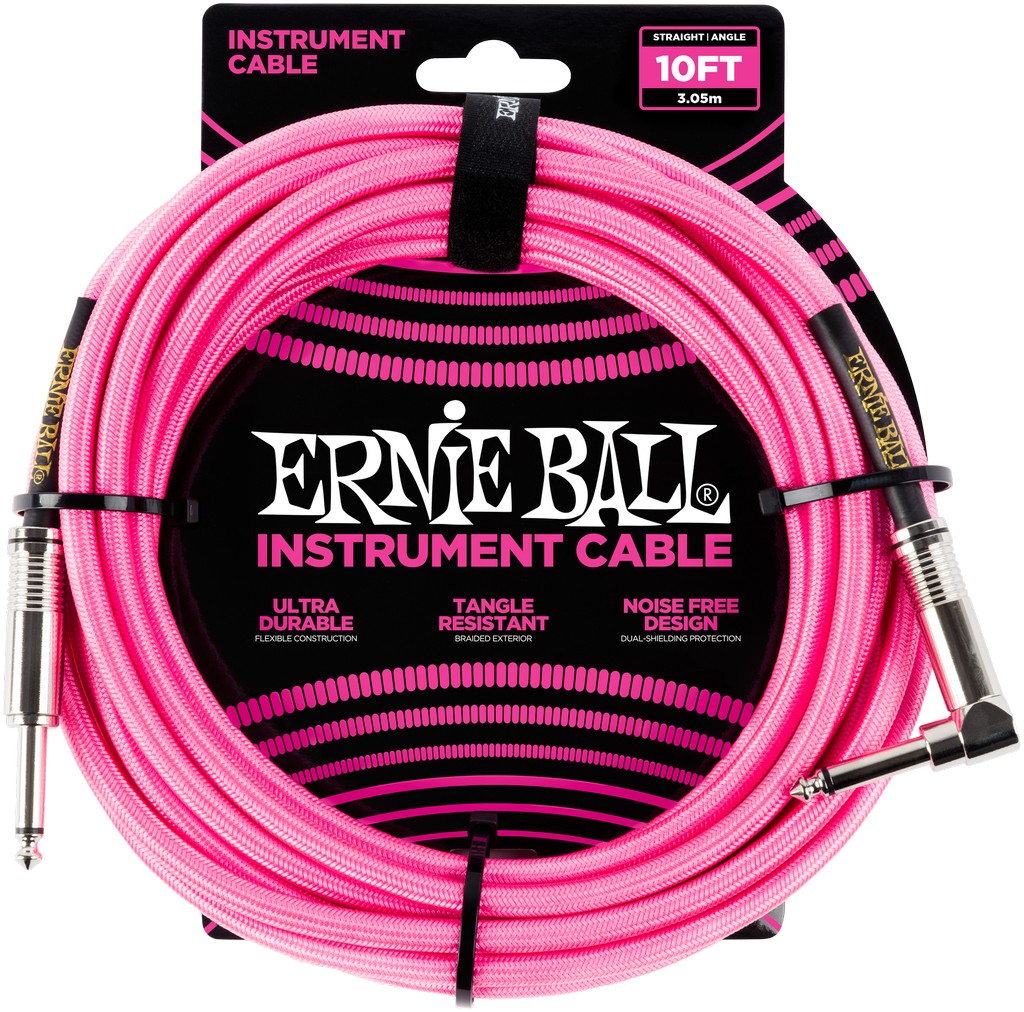 Ernie Ball Instrumentenkabel Neonpink