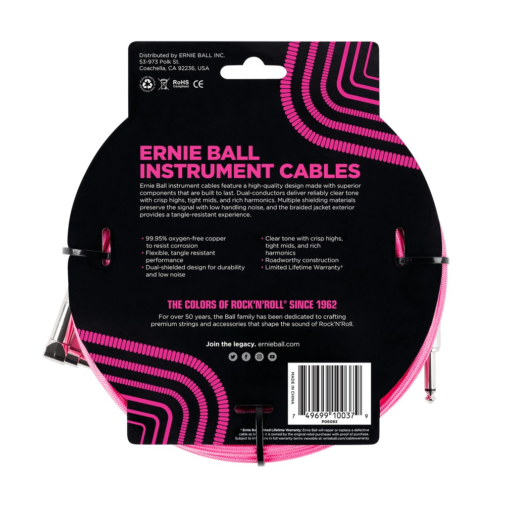 Ernie Ball Instrumentenkabel Neonpink Bild 2