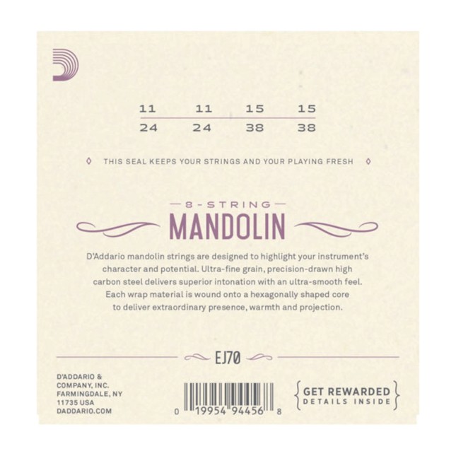 D'Addario EJ 70 Mandoline Bild 3