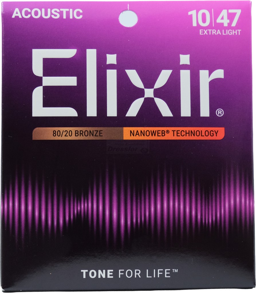 Elixir Bronze Nanoweb Extra Light 010-047