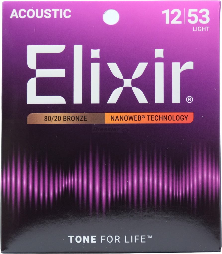 Elixir Bronze Nanoweb Light 012-053