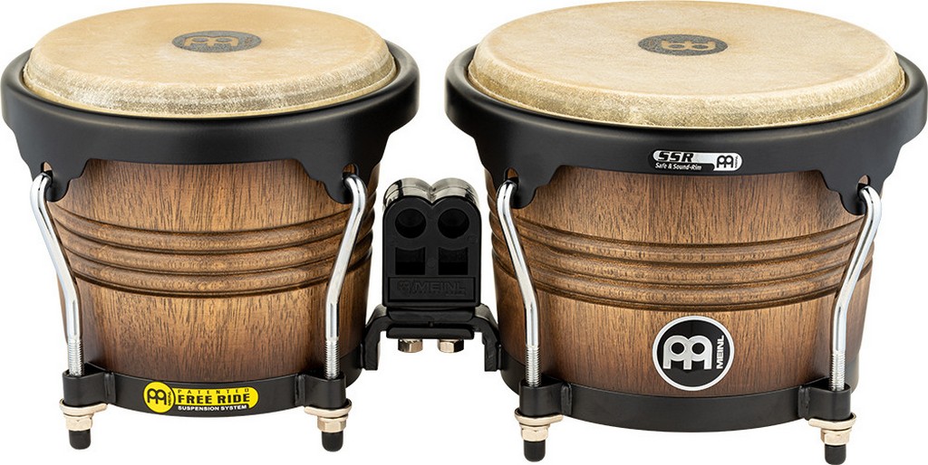 MEINL Percussion Marathon Series Bongo 6 3/4 Macho & 8 Hembra - Antique Tobacco Burst Matte