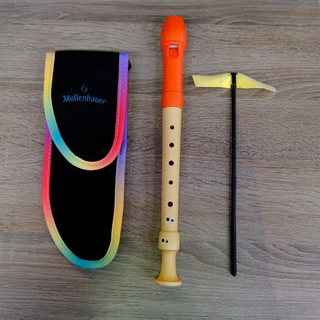 Mollenhauer Fipple Sopran Blockflte Digi (Orange)
