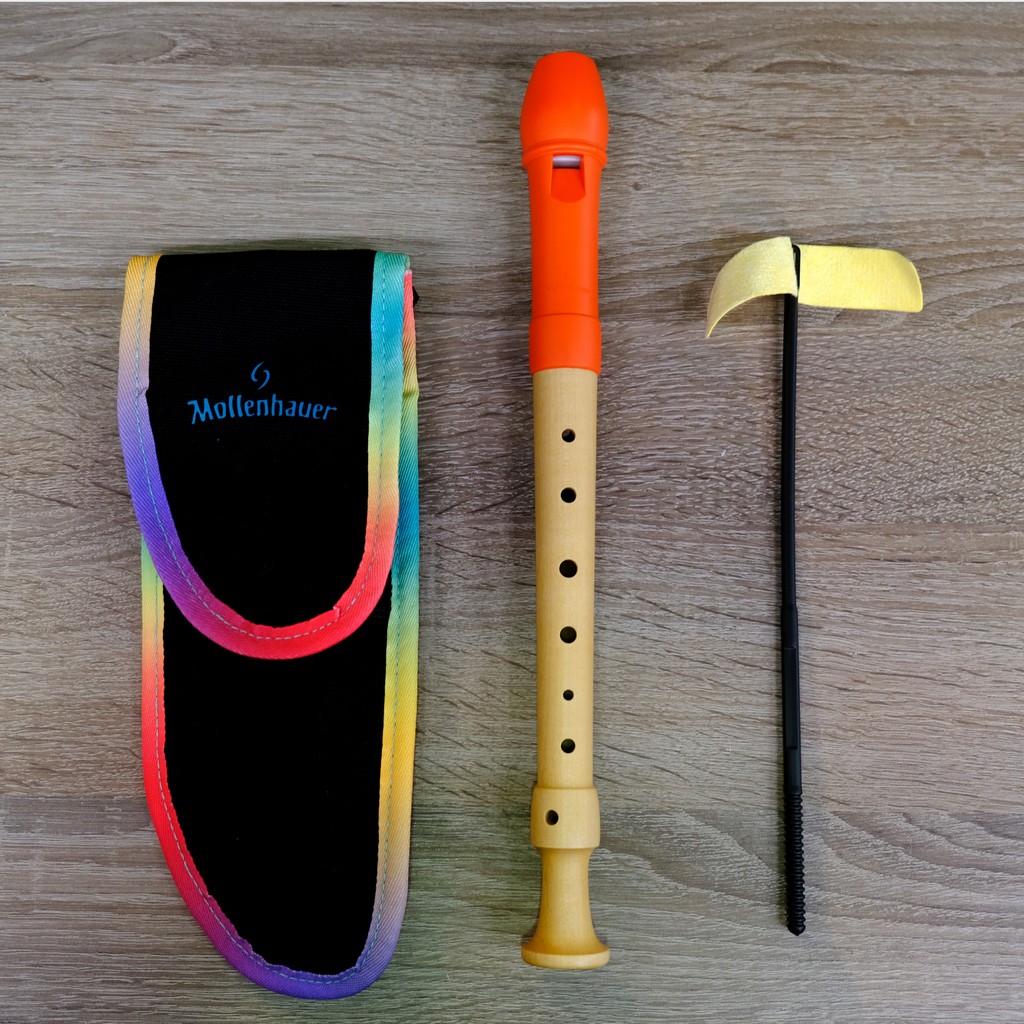 Mollenhauer Fipple Sopran Blockflte Digi (Orange)