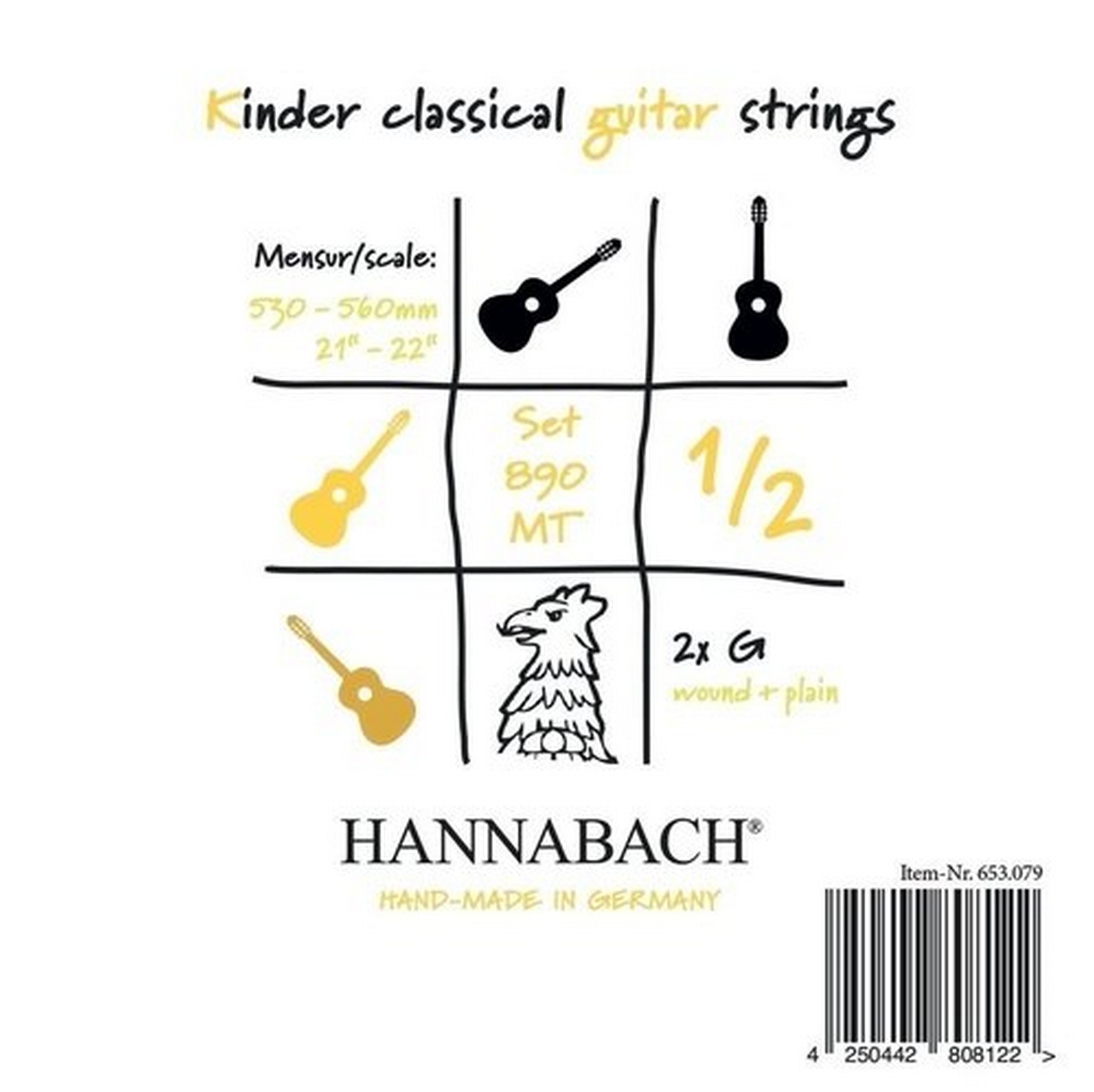 Hannabach 890 MT 1/2 Gitarre Nylonsaiten