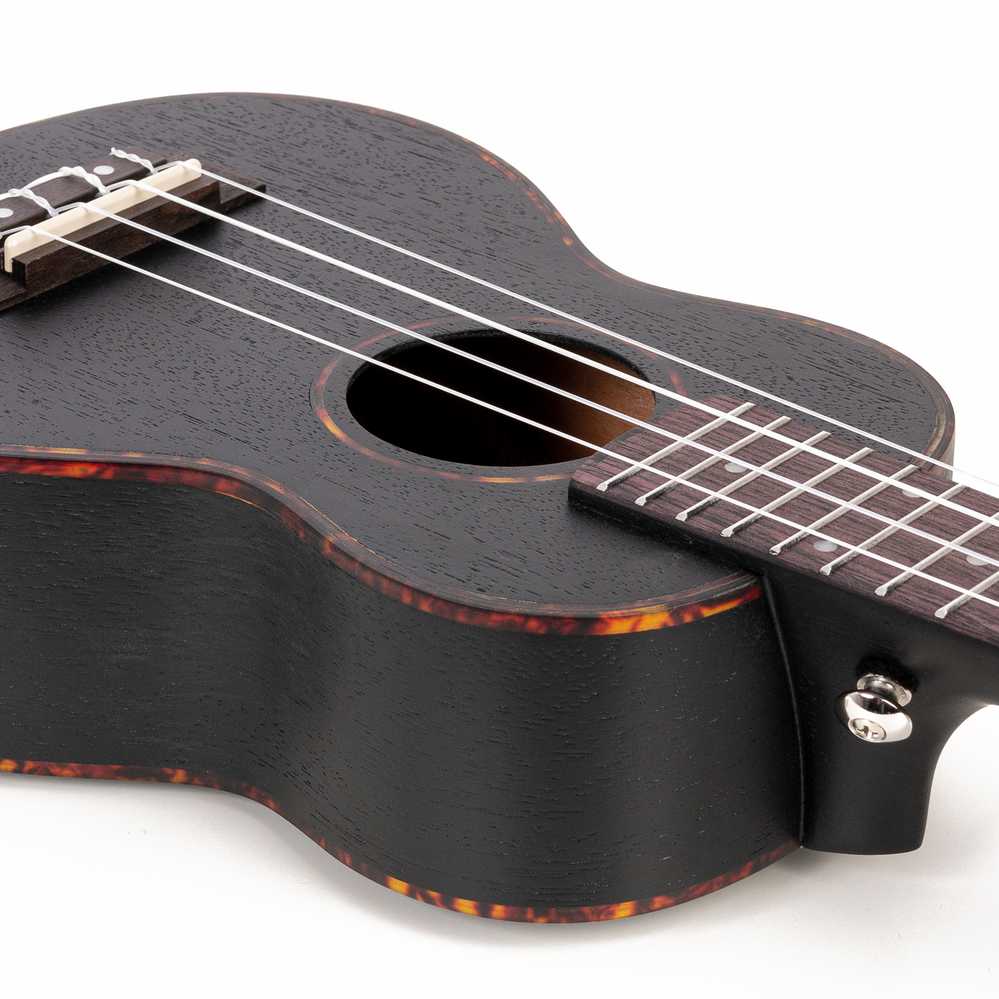CASCHA Premium Mahagoni Sopran Ukulele Set Schwarz Bild 4