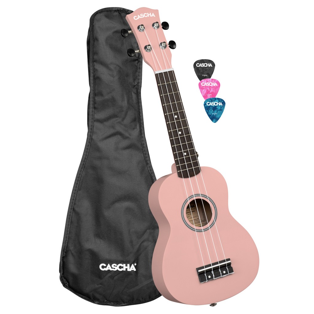 CASCHA Sopran Ukulele Linde Pink