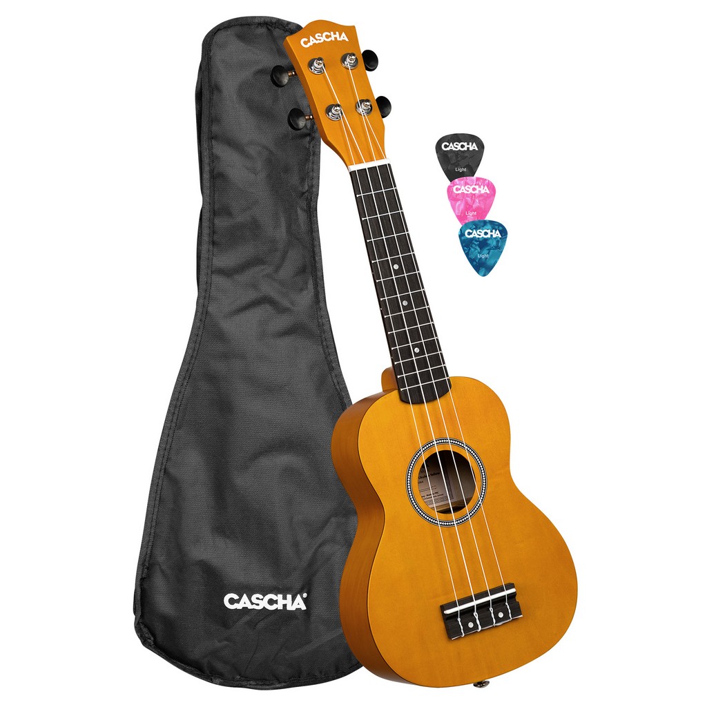 CASCHA Sopran Ukulele Linde Gelb