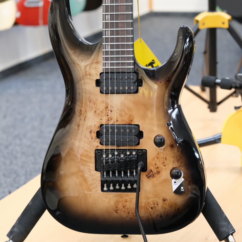 ESP LTD E-Gitarre H 1001 FR Black Natural Burst