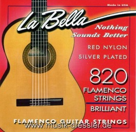 La Bella 820 Red Nylon Flamencosaiten