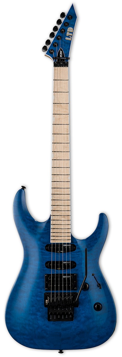 ESP LTD E-Gitarre MH 203 QM See Thru Blue