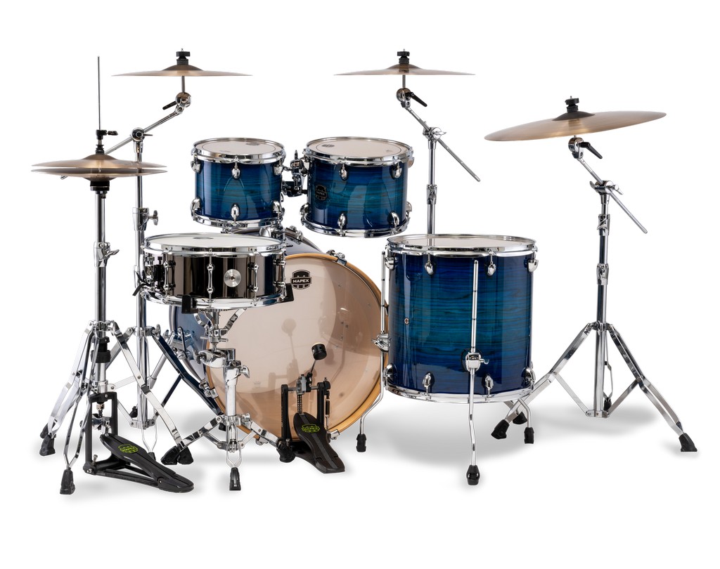 MAPEX Shellset, Armory, Stage, mit Rosette, Blue Wave Burst #NJ
