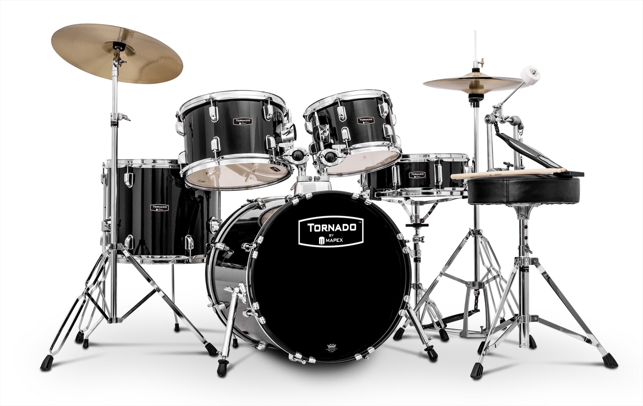 Mapex Tornado Drum Set 18 Zoll Schwarz