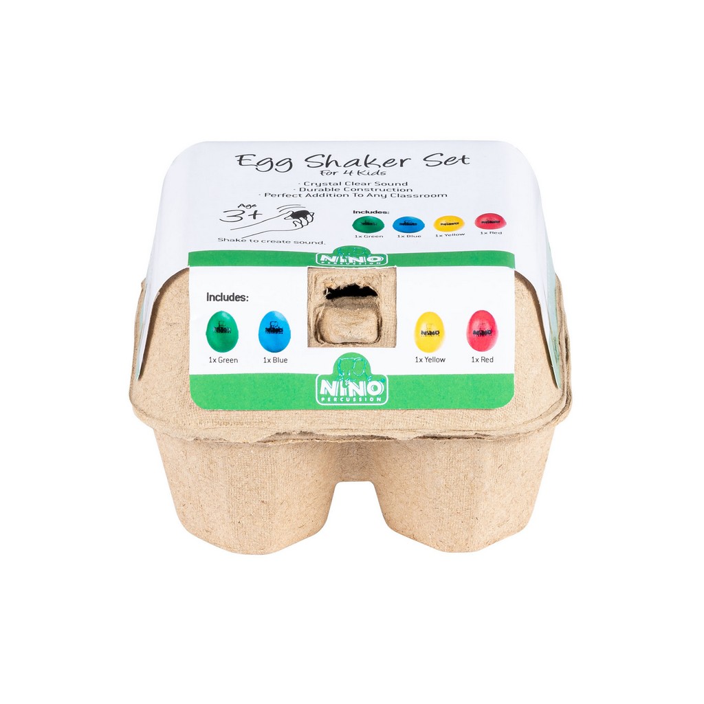 NINO Percussion Egg Shaker Box - 4 teilig