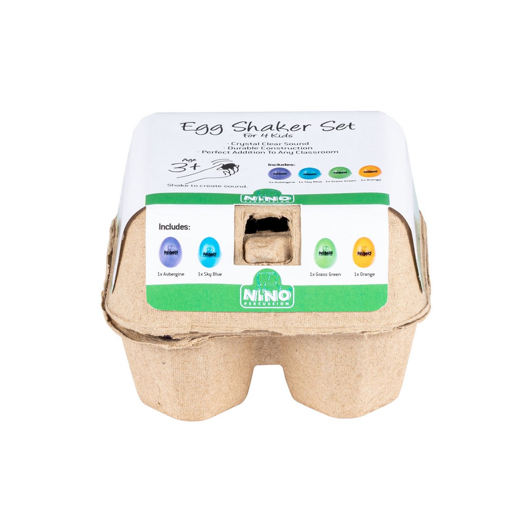 NINO Percussion Egg Shaker Box - 4 teilig