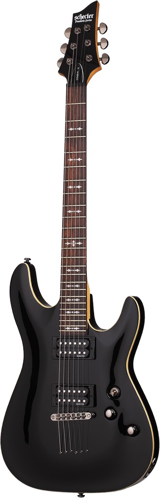 Schecter E-Gitarre Omen 6 Black