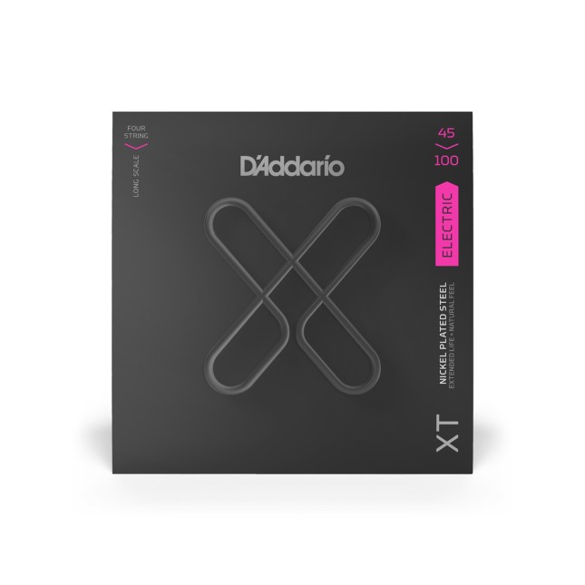 D'Addario XT Bass Nickel Plated Steel, Long Scale, 45-100