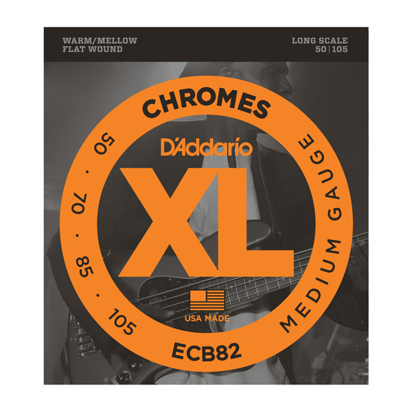 D'Addario ECB82 Chromes Flat Wound 4-saitig