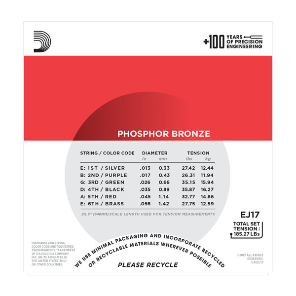 D'Addario EJ 17 Phosphor Bronze Bild 2