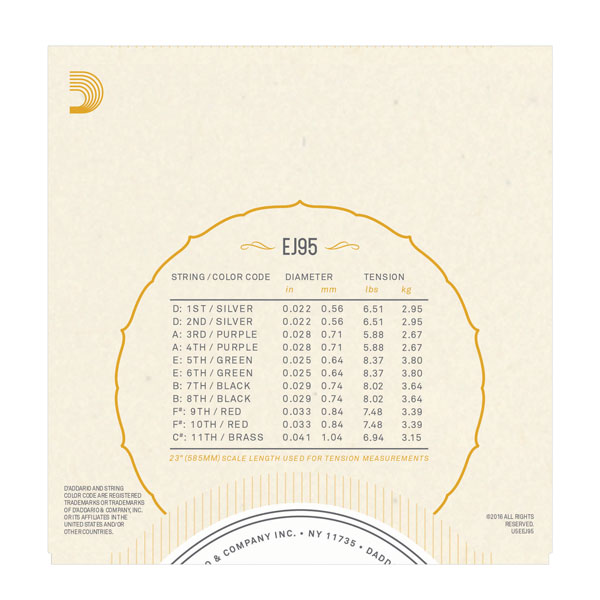 D'Addario EJ 95 Saiten fr OUD 11 Saitig Bild 3