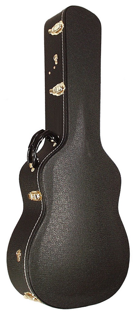 SCC Gitarrenkoffer OM schwarz arched