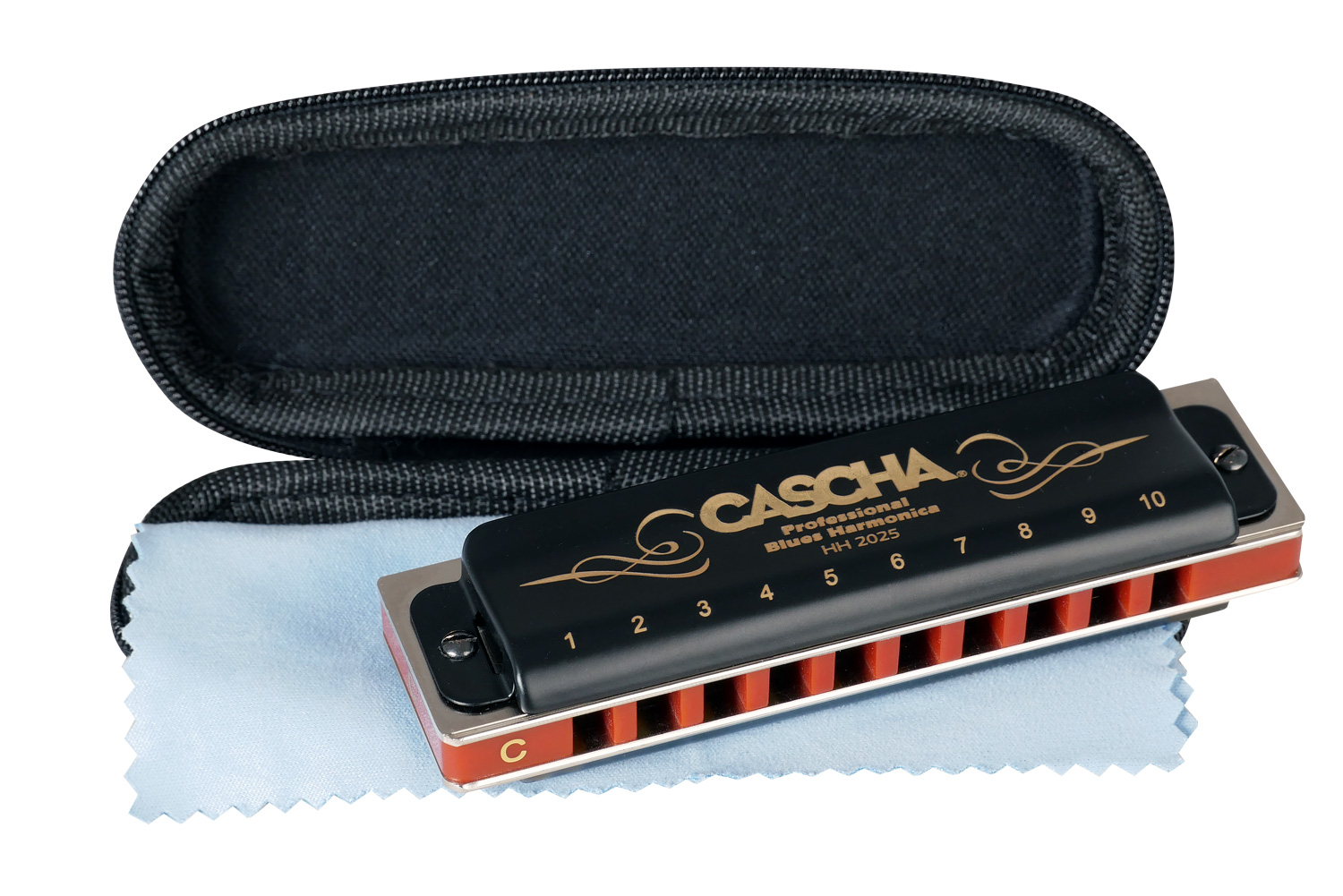 CASCHA Professional Blues Mundharmonika in C-Dur